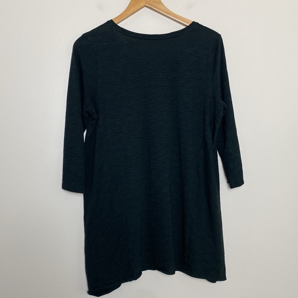 J. Jill Pure Jill Swing Tunic Slub Cotton Blend 3/4 Sleeve Lightweight Top Sz M - Picture 6 of 12